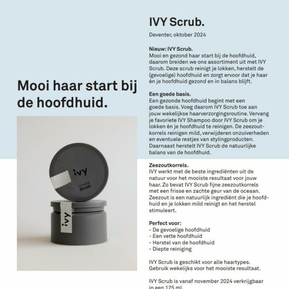Afbeelding persbericht scrub