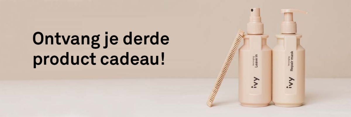 Banner ivy verzorging haarproducten website